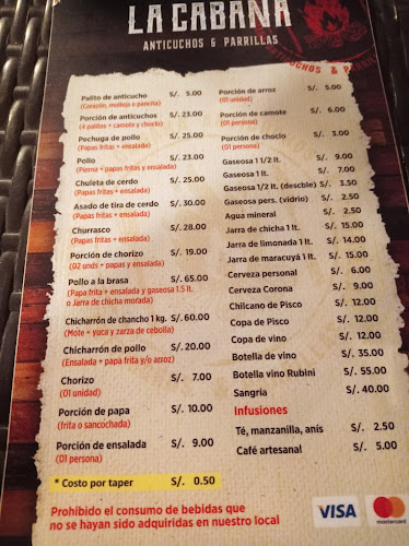 Opinii despre La Cabaña în Víctor Larco Herrera - Gastronomía y hostelería