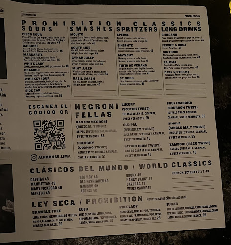 Opinii despre Alphonse Bar în San Isidro - Gastronomía y hostelería