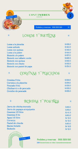 Costumbres - Restaurante Arequipeño - Gastronomía y hostelería