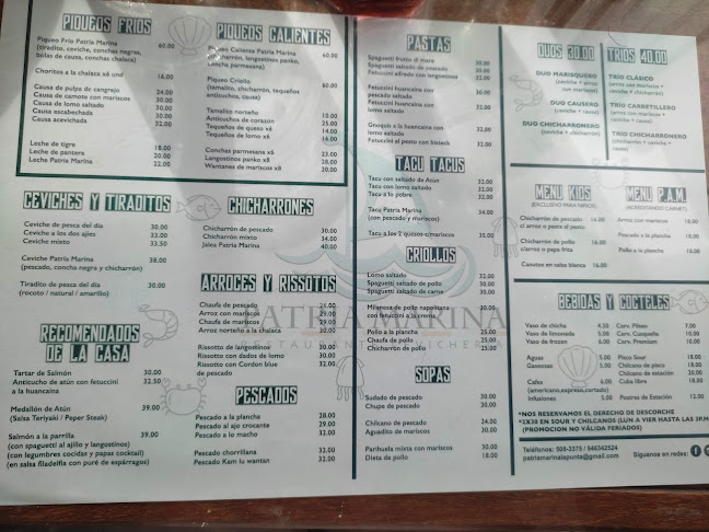 Restaurante Patria Marina La Punta - Gastronomía y hostelería