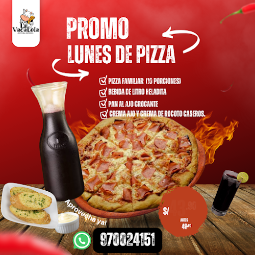 Opinii despre Pizzería la vaca Lola în Chepén - Gastronomía y hostelería