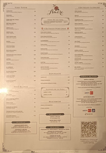 Opinii despre Amore în Miraflores - Gastronomía y hostelería