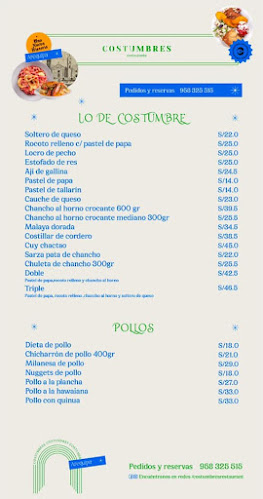 Costumbres - Restaurante Arequipeño