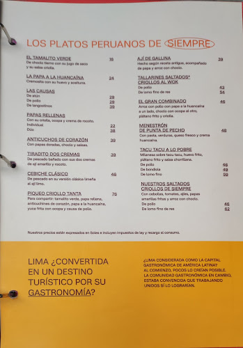 Tanta de Miraflores - Gastronomía y hostelería