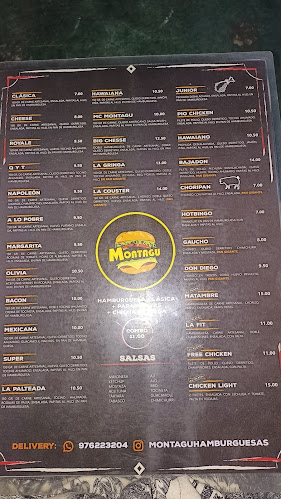 MONTAGU hamburguesas