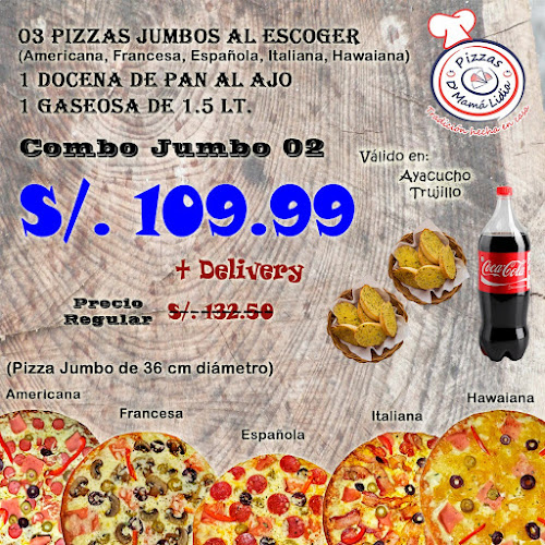 Opinii despre Pizzas D' Mamá Lidia în Trujillo - Gastronomía y hostelería