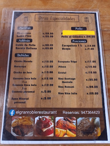 Opinii despre El Gran Roble Restaurant Campestre în Chancay - Gastronomía y hostelería