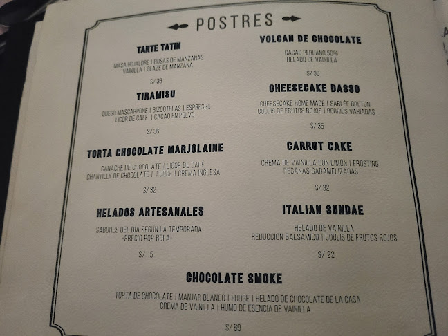 Opinii despre BOTTEGA DASSO în San Isidro - Gastronomía y hostelería