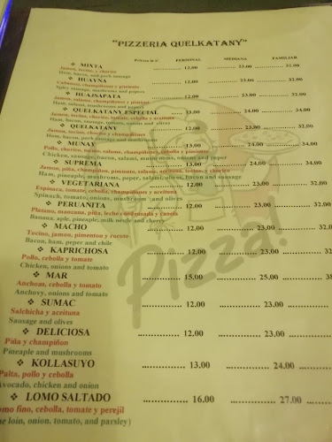 Opinii despre Pizzeria Quelkatany în Puno - Gastronomía y hostelería