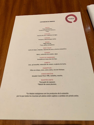 Opinii despre Maido în Miraflores - Gastronomía y hostelería