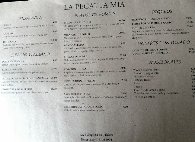 Comentarii opinii despre La Pecatta Mia