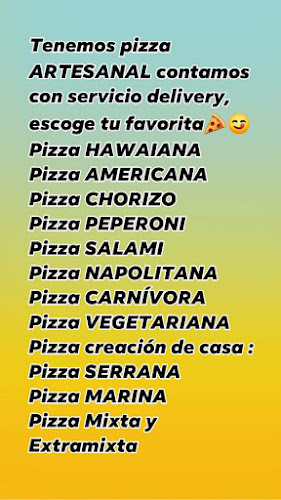 MARI PIZZAS sabor andino