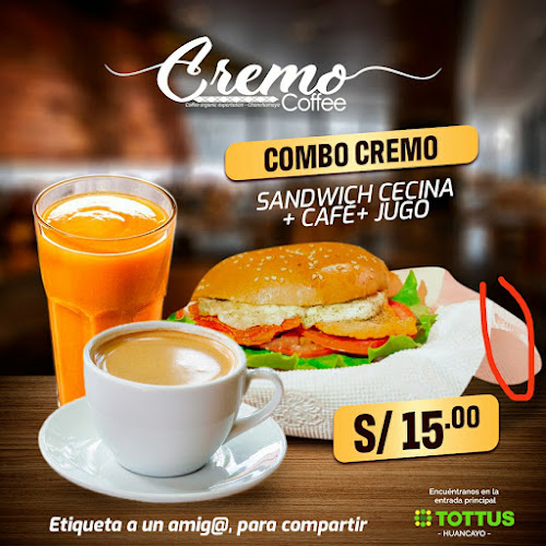 Opinii despre Cremo Coffee în Huancayo - Gastronomía y hostelería