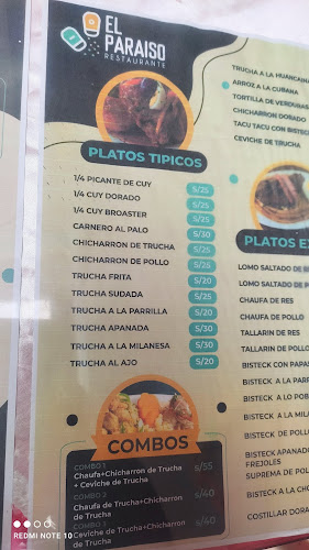 Comentarii opinii despre Restaurante El Paraíso