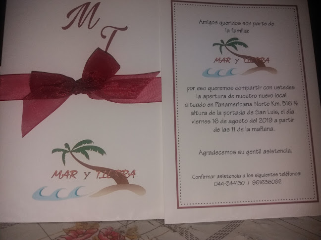 Opinii despre RESTAURANT - CEVICHERIA "MAR Y TIERRA" în Puente Virú - Gastronomía y hostelería