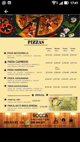 Opinii despre Rocca Arte Café & Pizza în Huaral - Gastronomía y hostelería