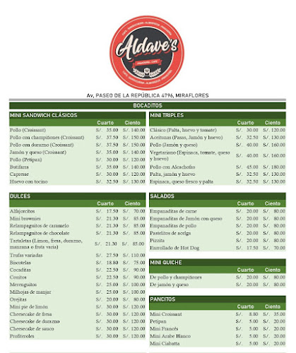 Opinii despre Panaderia Aldave's în Miraflores - Gastronomía y hostelería