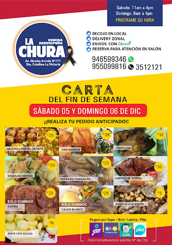 Comentarii opinii despre La Chura Restaurante Arequipeño