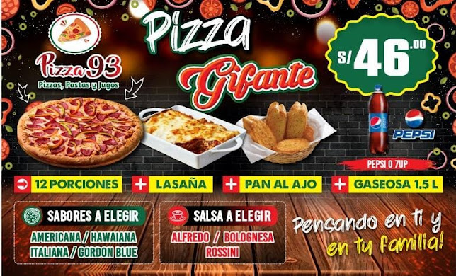 Opinii despre Pizza93 în Lima - Gastronomía y hostelería