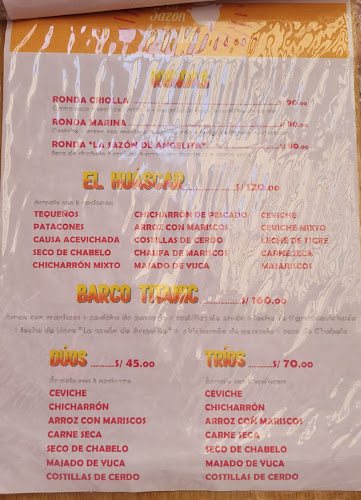 Opinii despre La Sazon de Angelita în Talara - Gastronomía y hostelería