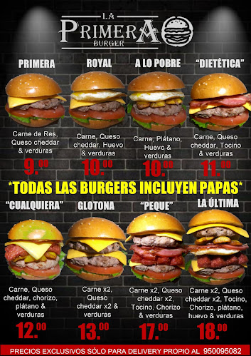 Opinii despre La Primera Burger în Chiclayo - Gastronomía y hostelería