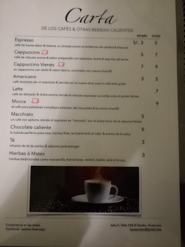 L' Aróme Café & Tasca - Huancayo